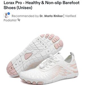 Hike Lorax Pro- Healthy Non-slip Barefoot 🦶 Shoes size 43 white/pink NWT